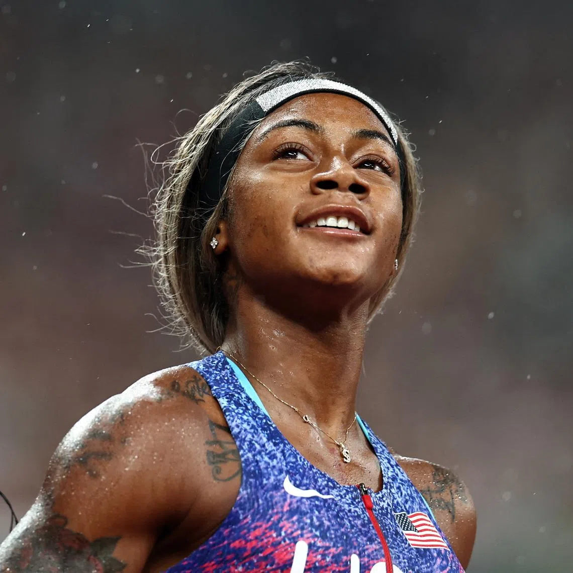 World Athletics Championships Tokyo 2025 - Women's 4 x 100m Relay Final - Japan National Stadium, Tokyo, Japan - September 21, 2025 Sha'Carri Richardson of the U.S. celebrates after winning gold REUTERS/Eloisa Lopez