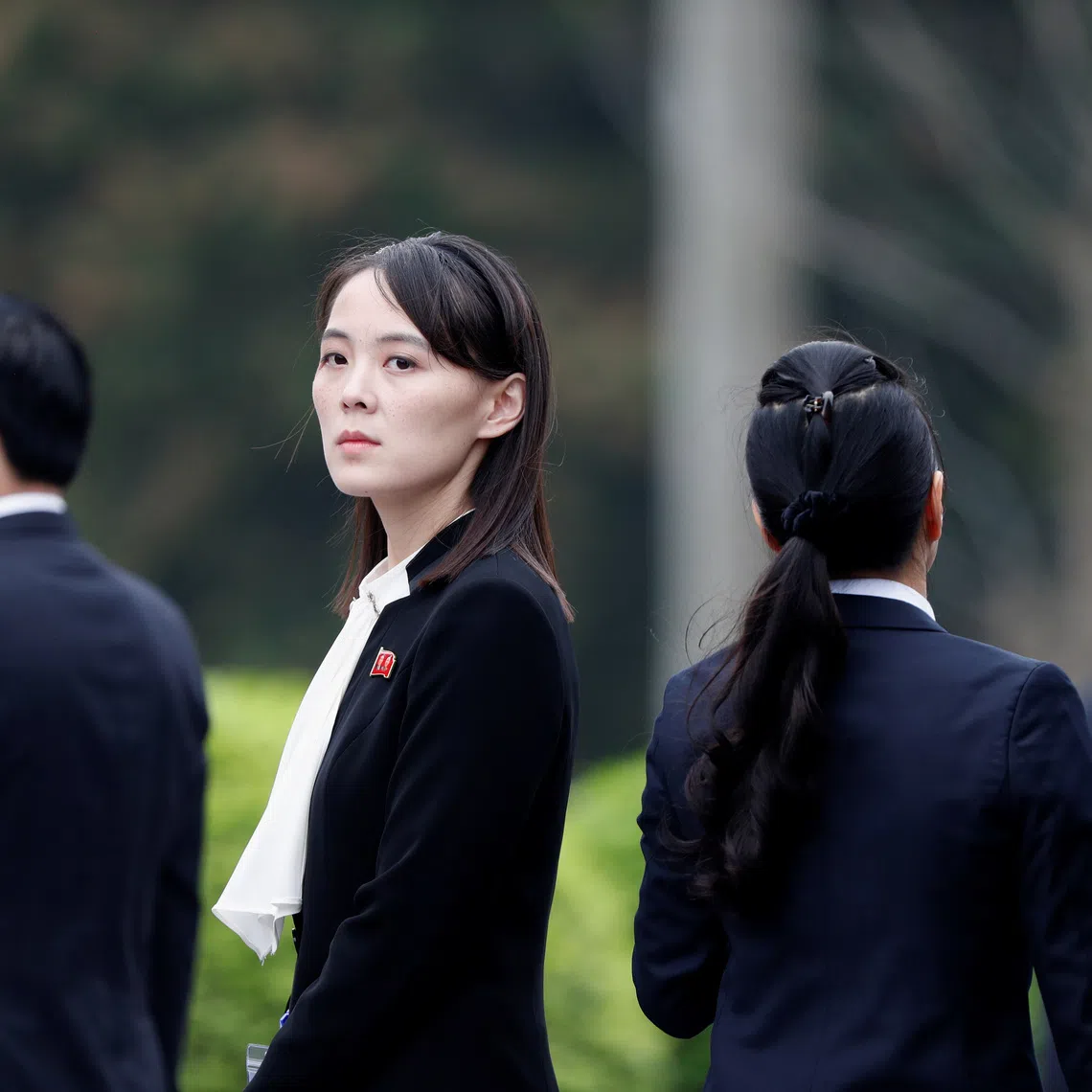 FILE PHOTO: Kim Yo Jong, sister of North Korea's leader Kim Jong Un attends wreath laying ceremony at Ho Chi Minh Mausoleum in Hanoi, Vietnam March 2, 2019. REUTERS/Jorge Silva/Pool/ File Photo
