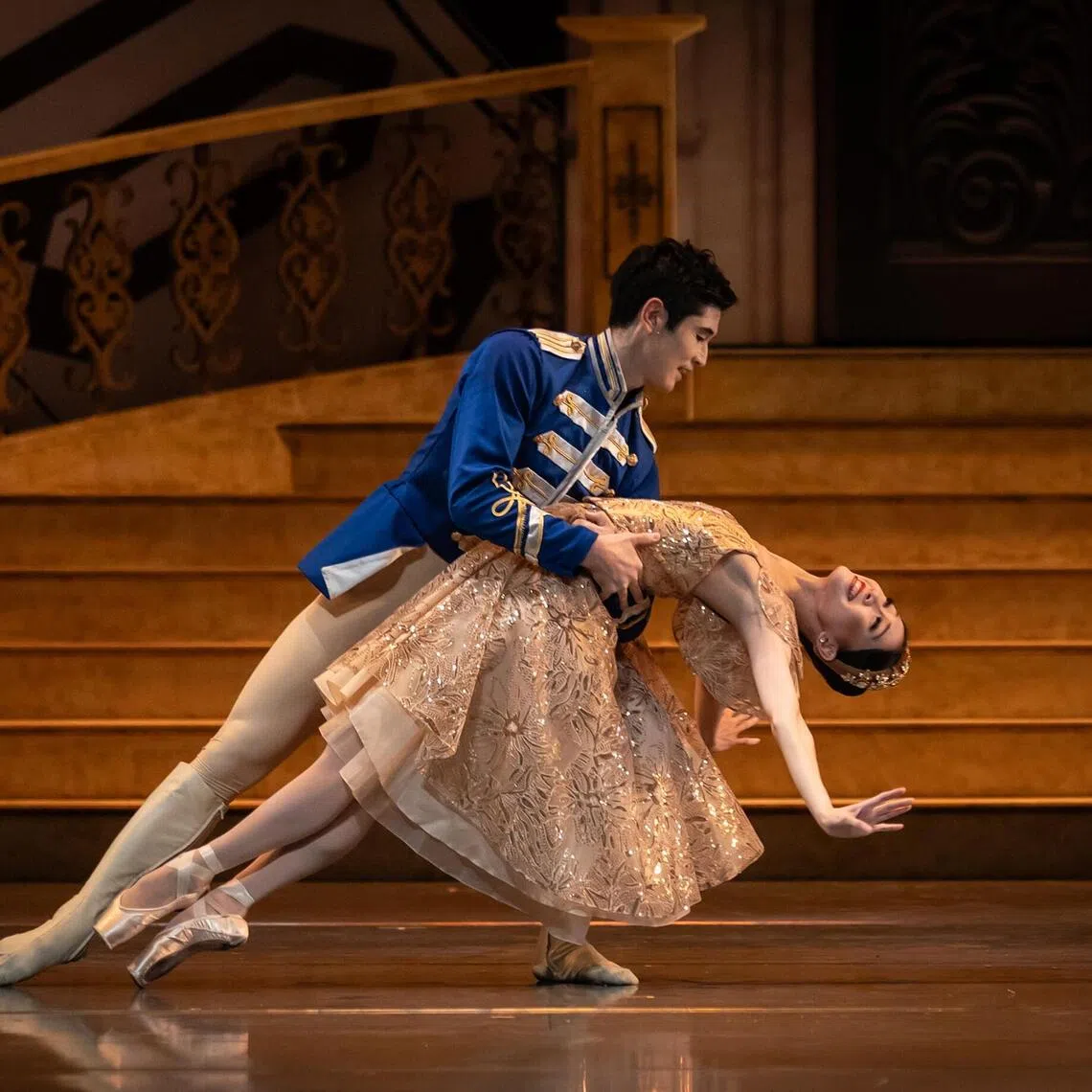 jcballet05 - Kwok Min Yi and Satoru Agetsuma reprised their roles of Cinderella and Prince from the 2023 staging of the ballet.
Credit: BERNIE NG