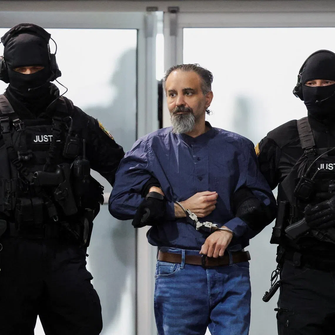 Suspect Taleb al-Abdulmohsen attends his trial for the Magdeburg Christmas market attack.