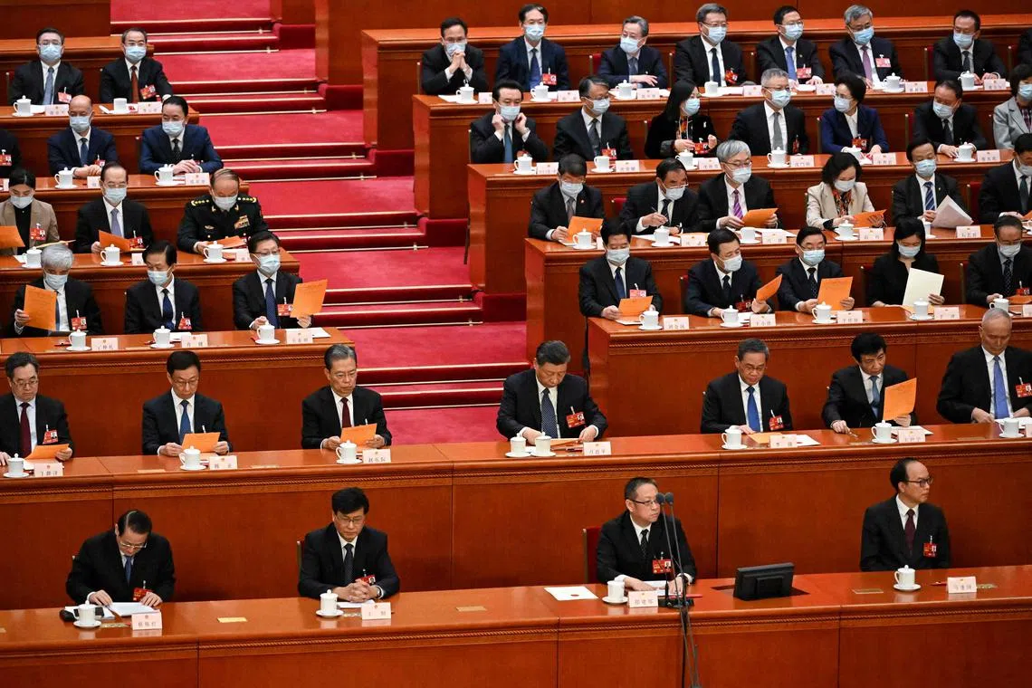 China's National People’s Congress approved a proposed Cabinet shake-up on the second last day of Parliament’s annual full session. 