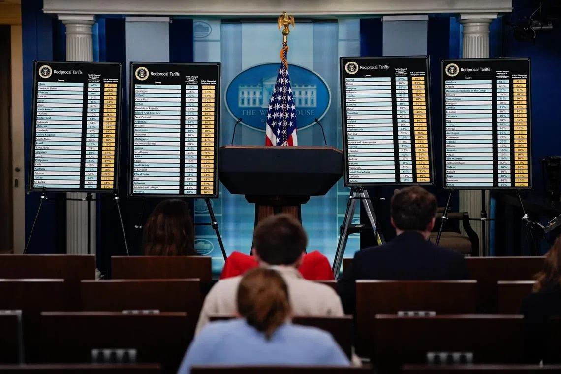 Mr Trump unveiled sweeping new tariffs on trading partners on April 2.