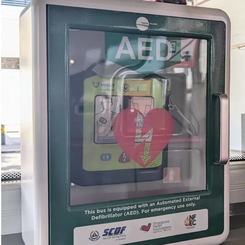 AEDs will be installed on 52 buses covering service routes 78, 79 and 98, which serve routes around Jurong East, Clementi and Boon Lay.