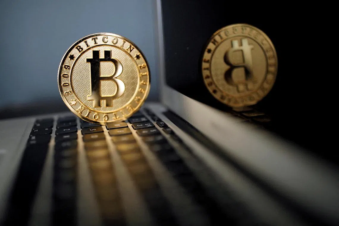 Bitcoin sank as much as 6 per cent before paring some of the slide to trade around US$22,330 as of noon on Friday.