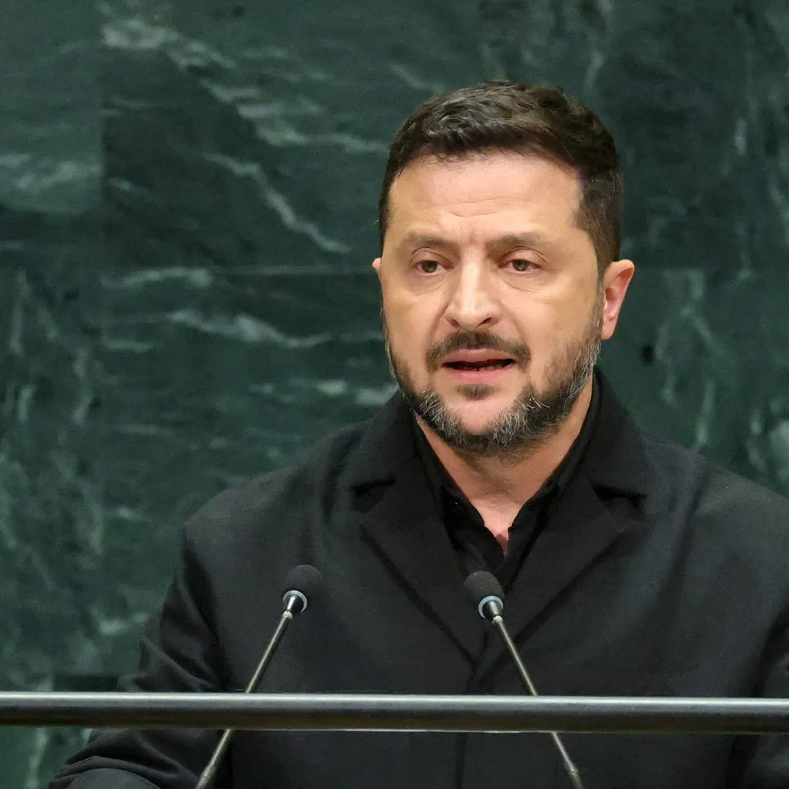 FILE PHOTO: Ukraine's President Volodymyr Zelenskiy addresses the 81st United Nations General Assembly (UNGA) at UN headquarters in New York City, US, September 23, 2026.  REUTERS/CAITLIN OCHS/File Photo