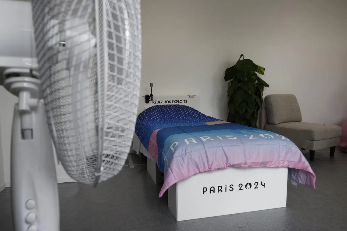 FILE PHOTO: Paris 2024 Olympics - Press visit at the Olympic and Paralympic athletes' Village - Saint-Denis, France - July 2, 2024 General view of an apartment at the Olympic and Paralympic athletes village ahead of the Paris 2024 Olympics REUTERS/Benoit Tessier/File Photo