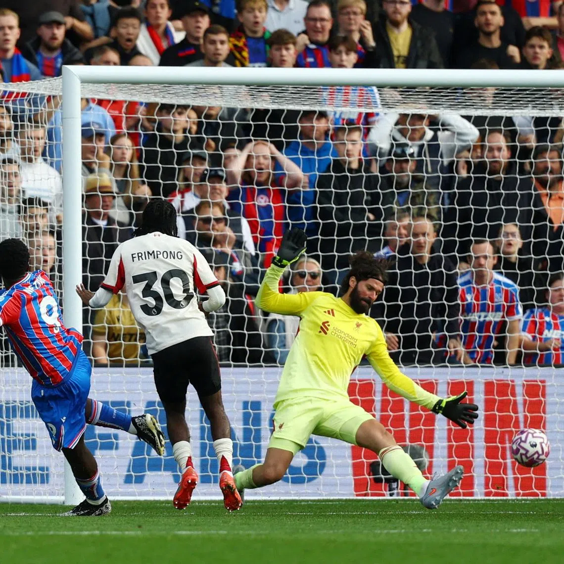 Soccer Football - Premier League - Crystal Palace v Liverpool - Selhurst Park, London, Britain - September 27, 2025 Crystal Palace's Eddie Nketiah scores their second goal Action Images via Reuters/Matthew Childs