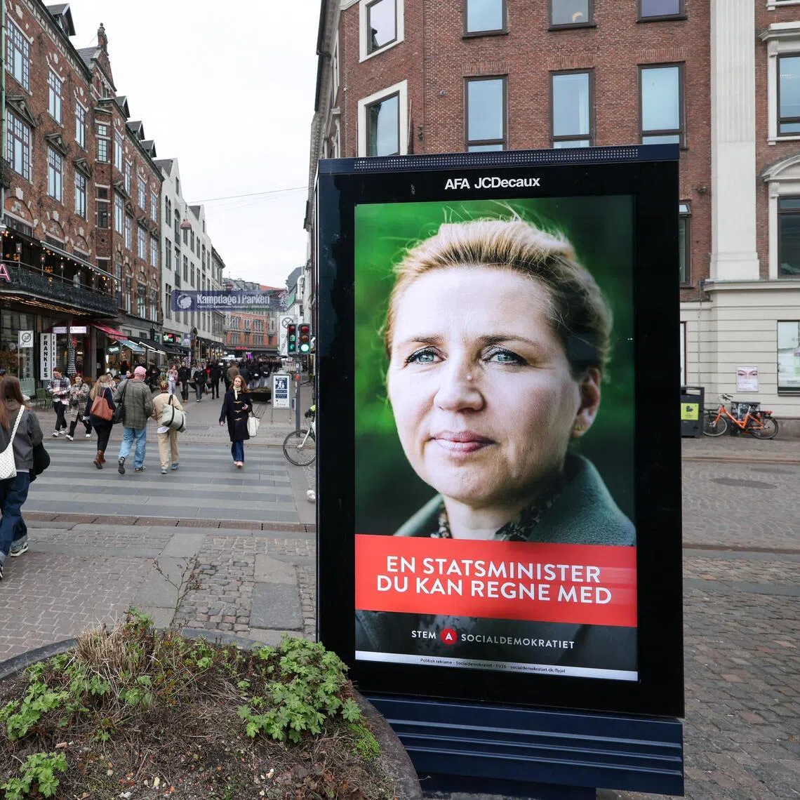 Danish Prime Minister Mette Frederiksen is seeking a third term in power.
