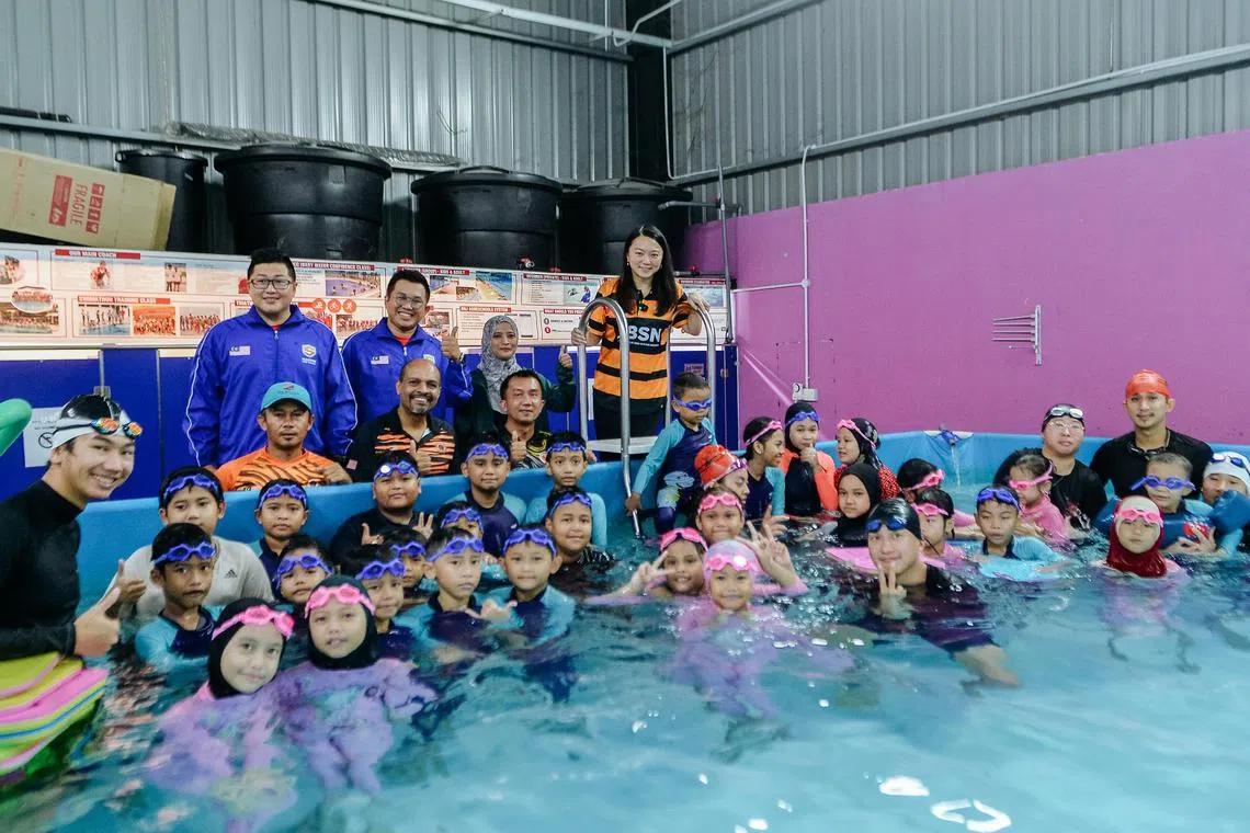 Caption: Malaysia's Minister of Youth and Sports Hannah Yeoh is hoping that the ministry's free swimming programme for low-income children will equip them with skills to reduce the number of drownings.