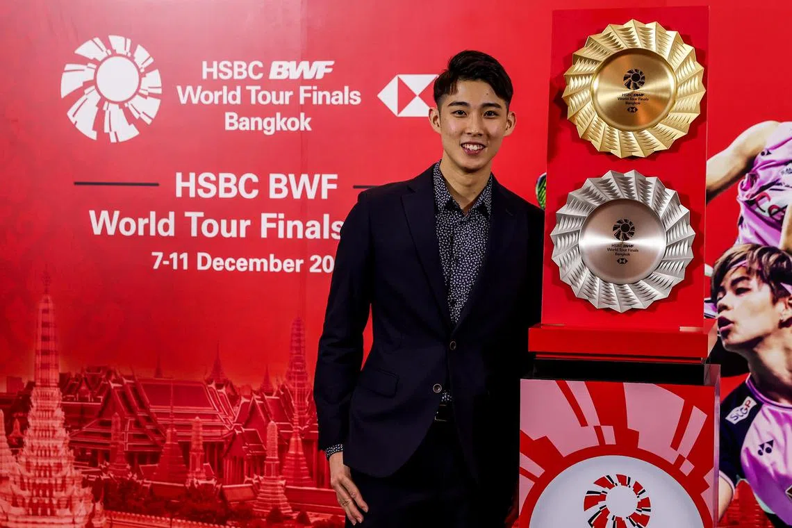 Singapore's Loh Kean Yew has been drawn with Taiwanese Chou Tien-chen and Indonesia’s Jonatan Christie and Anthony Sinisuka Ginting at the BWF World Tour Finals.