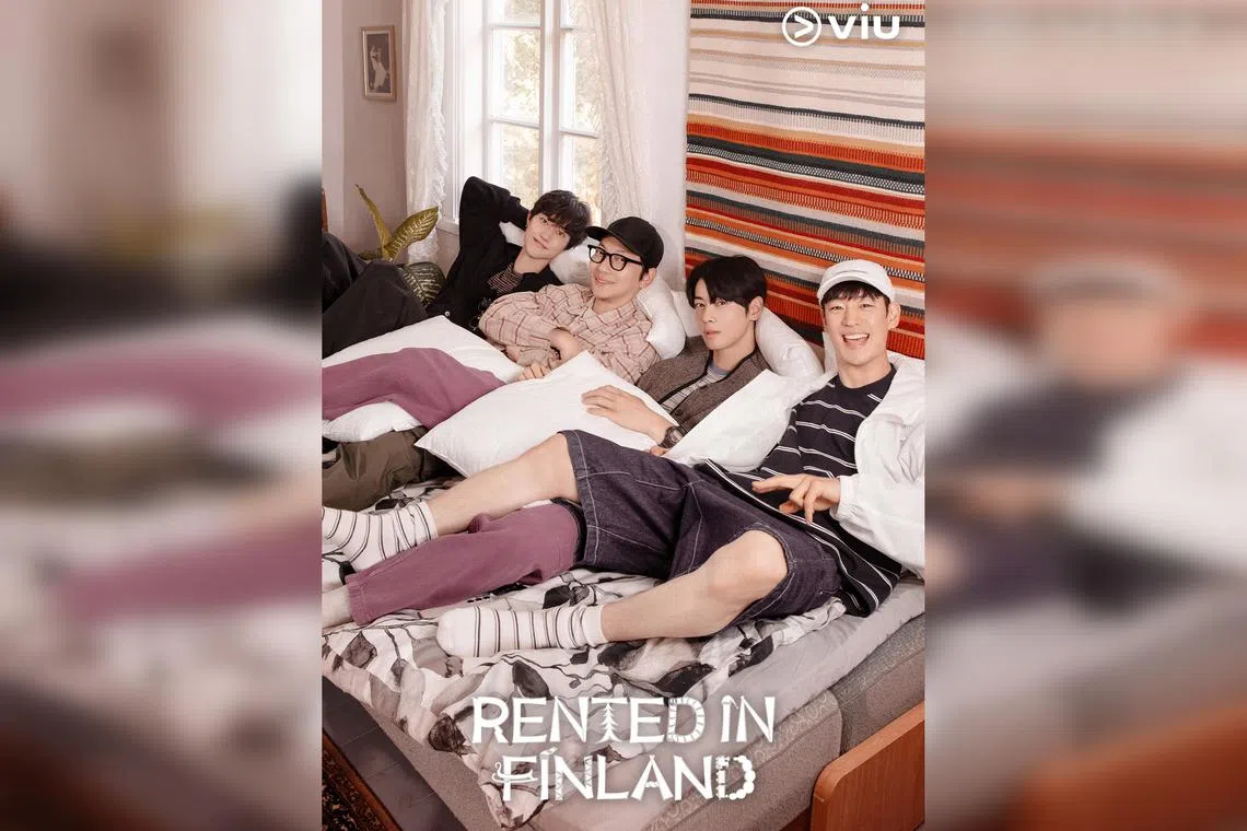 South Korean variety series Rented In Finland, stars (from left) Kwak Dong-yeon, Lee Dong-hwi, Cha Eun-woo and Lee Je-hoon.