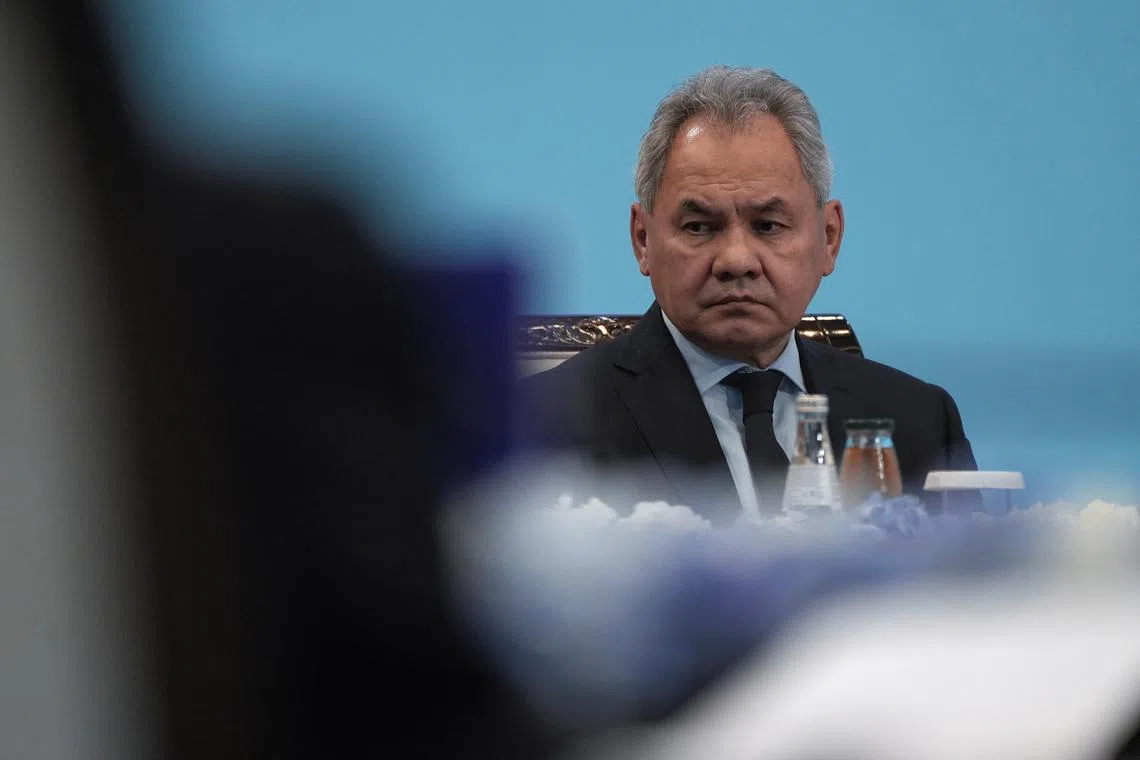 FILE PHOTO: Russia's Security Council Secretary Sergei Shoigu attends the Collective Security Treaty Organisation (CSTO) summit in Astana, Kazakhstan, November 28, 2024. REUTERS/Turar Kazangapov/File Photo