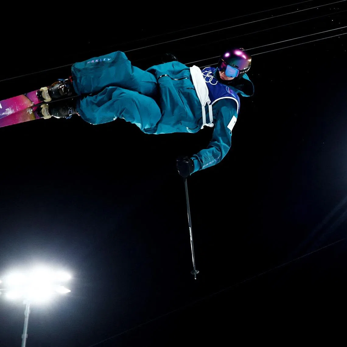 Milano Cortina 2026 Olympics - Freestyle Skiing - Men's Freeski Halfpipe Final - Livigno Snow Park, Livigno, Italy - February 20, 2026. Henry Sildaru of Estonia in action during the third run of the Men's Freeski Halfpipe Final REUTERS/Marko Djurica
