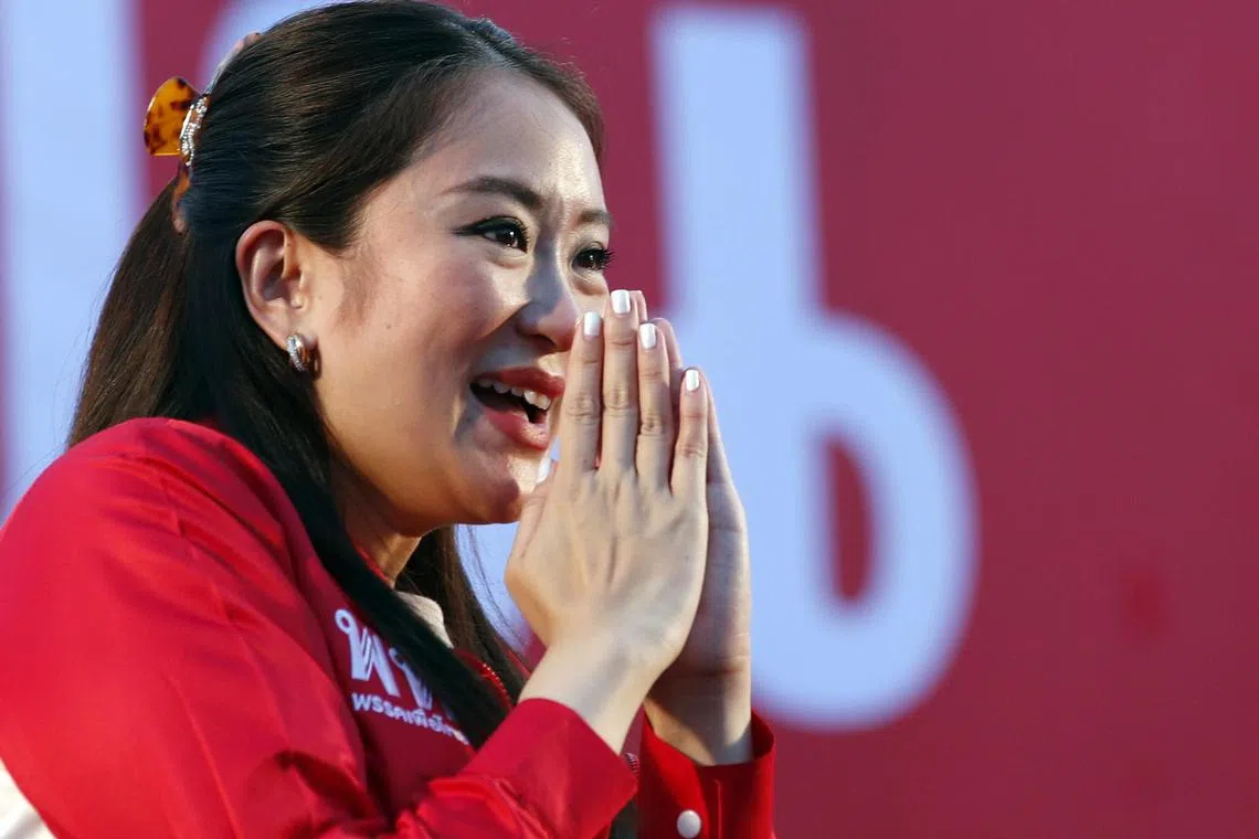 Paetongtarn Shinawatra, the youngest daughter of exiled former deposed Thai leader Thaksin, is expected to be nominated as prime minister candidate.