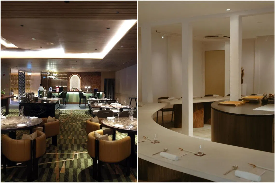 (From left) Sugarra restaurant at Resorts World Sentosa, progressive Asian fine-dining restaurant Asu. 