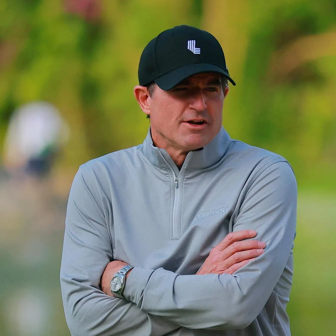 LIV Golf CEO Scott O'Neil at the course during the fourth round of LIV Golf Mexico at Club de Golf Chapultepec on April 19.
