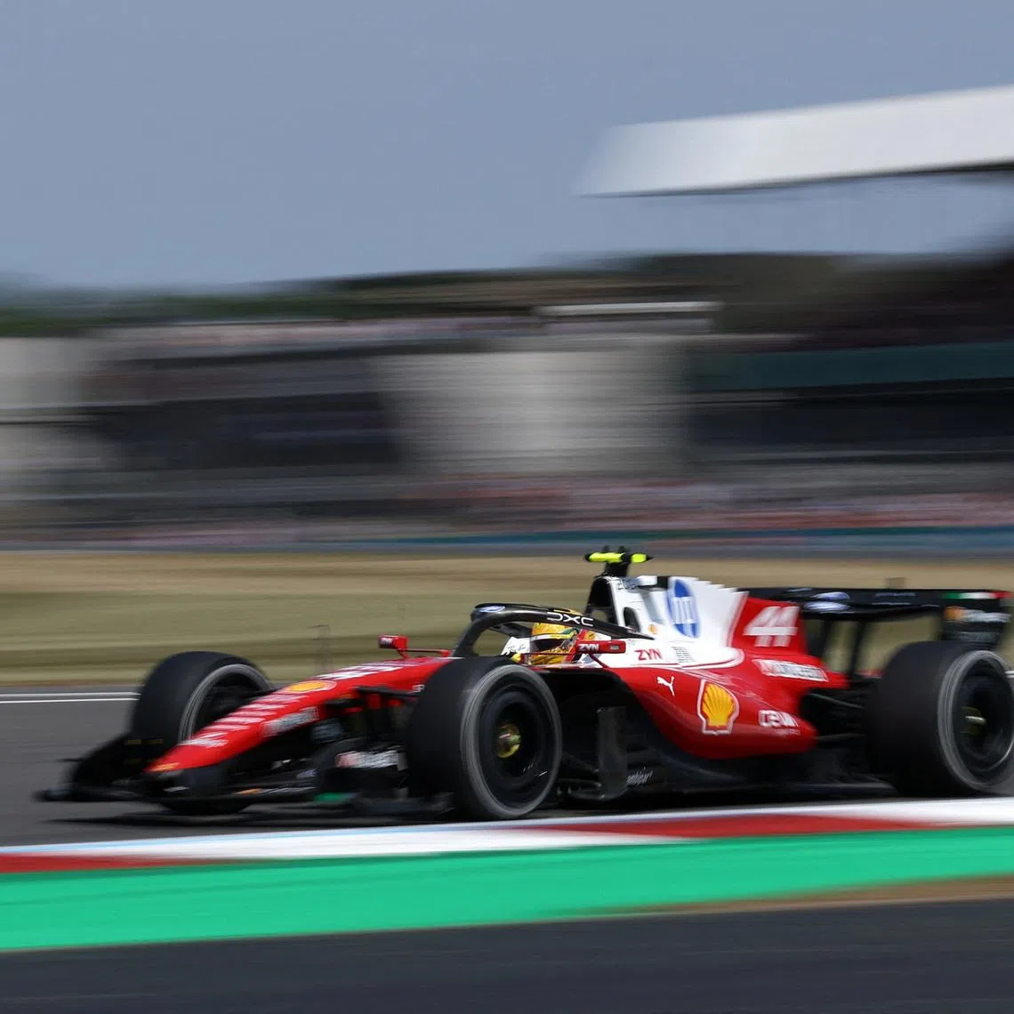 Formula One F1 - British Grand Prix - Silverstone Circuit, Silverstone, Britain - July 3, 2026 Ferrari's Lewis Hamilton during practice REUTERS/Andrew Boyers