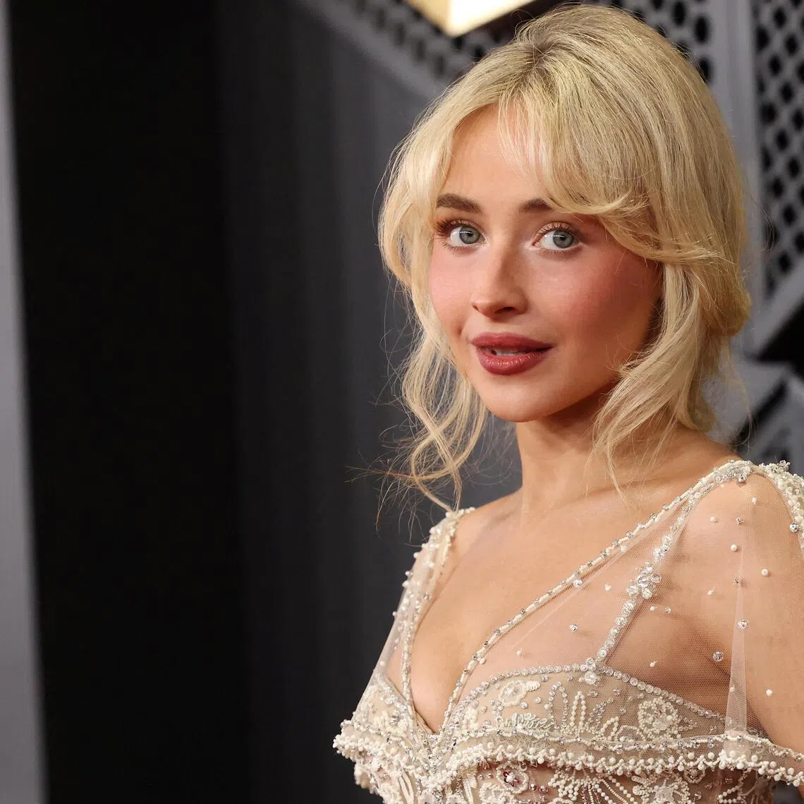 Sabrina Carpenter poses at the red carpet during the 68th Annual Grammy Awards in Los Angeles, California, U.S., February 1, 2026. REUTERS/Mario Anzuoni