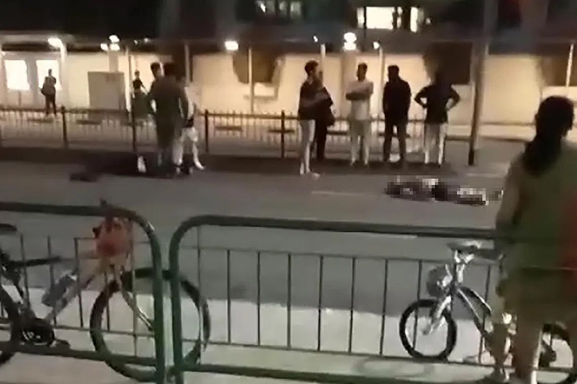 The police were alerted to an accident involving a pedestrian and a motorcyclist at Lorong 1 Toa Payoh on Monday evening. 