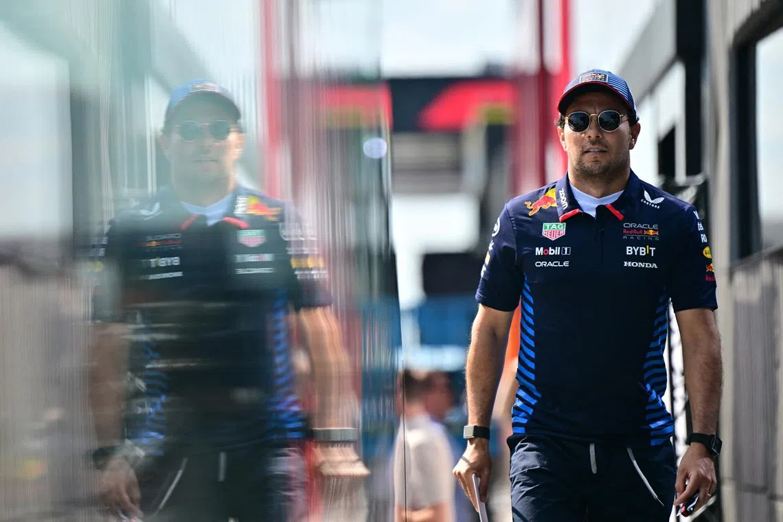 Formula One F1 - Hungarian Grand Prix - Hungaroring, Budapest, Hungary - July 18, 2024 Red Bull's Sergio Perez is seen ahead the Hungarian Grand Prix REUTERS/Marton Monus
