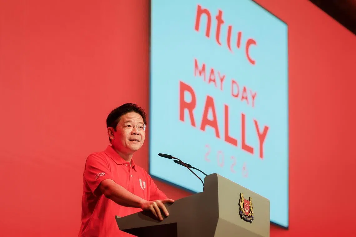 At the NTUC May Day Rally, Prime Minister Lawrence Wong promised that the Government will “protect every worker” even though it cannot protect every job – extending his Budget pledge of no jobless growth from AI.