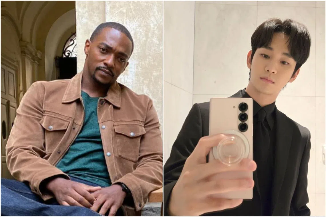 Actors Anthony Mackie and Kim Soo-hyun are among the Disney+ stars who will be in town on Nov 20.
