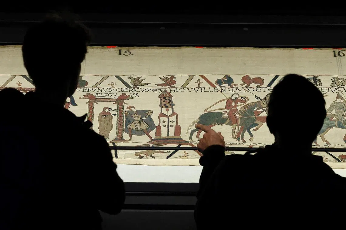 Bayeux Tapestry ‘mania’ sweeps UK as sold-out exhibition of 1,000-year-old medieval artwork opens