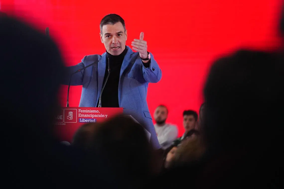 Spain's Prime Minister Pedro Sanchez made the announcement during a Socialist party rally ahead of International Women’s Day on March 8. 