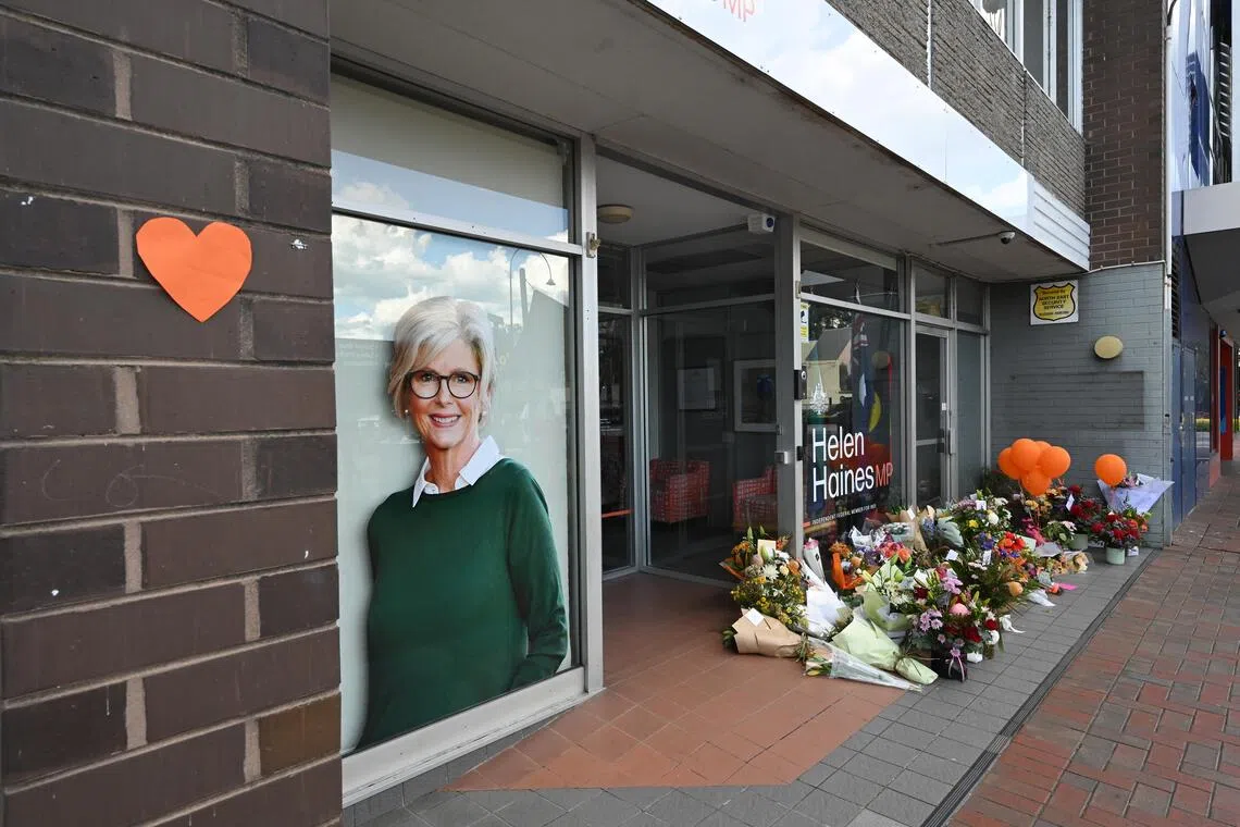 Australian authorities say the attack on independent MP Helen Haines was deliberate.