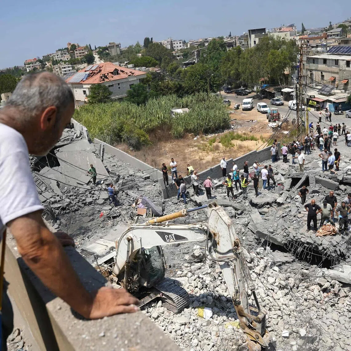 At least 11 people, including children, were killed in an Israeli air strike in the southern Lebanese village of Deir al-Zahrani.