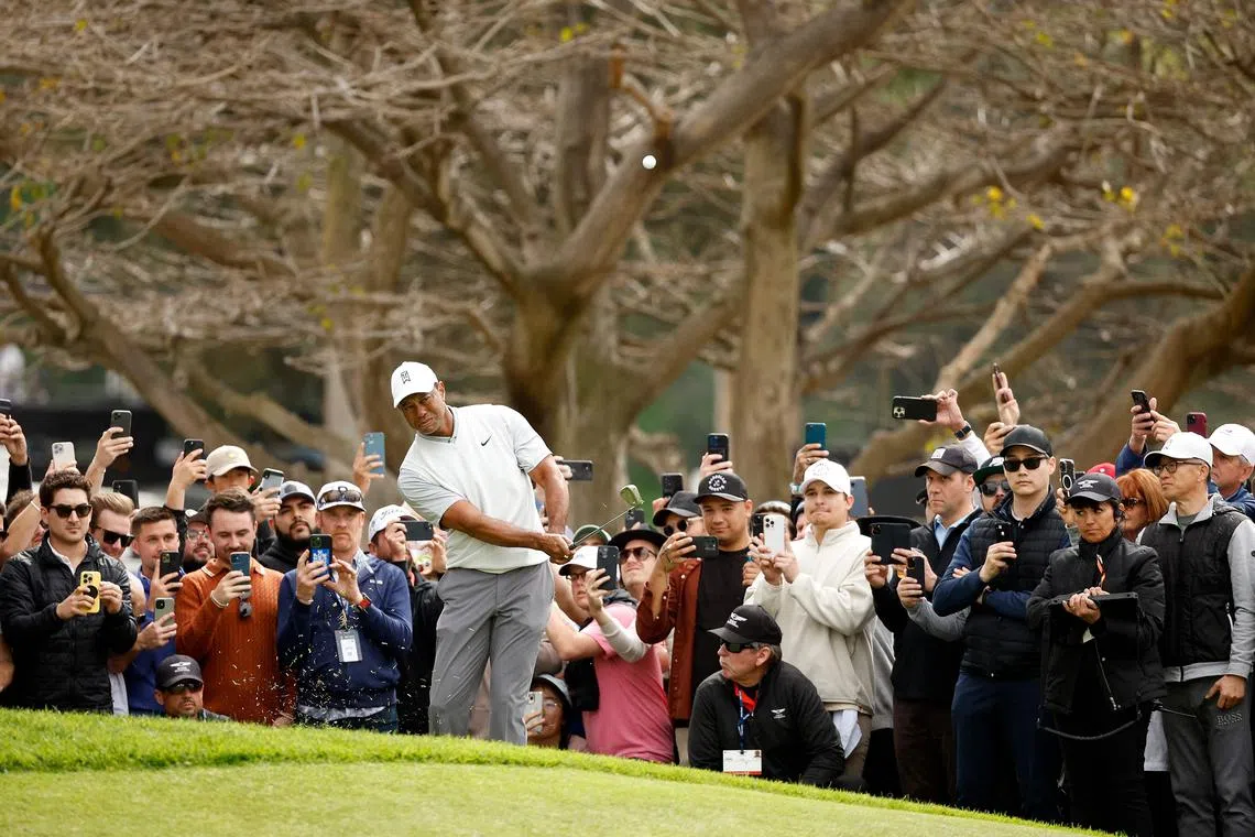 Woods made the halfway cut on the number – one-over par – after a three-over 74 on Friday.