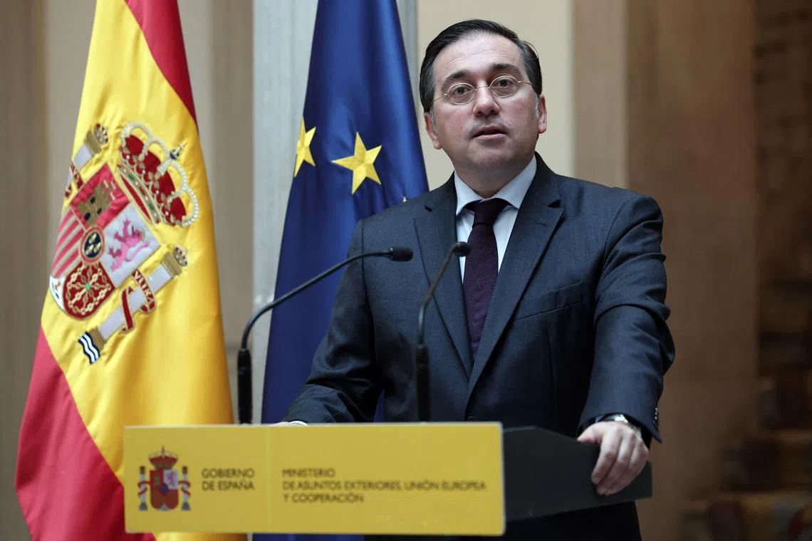 Spain's Minister of Foreign Affairs Jose Manuel Albares said that the country aims to put an end to the war. 