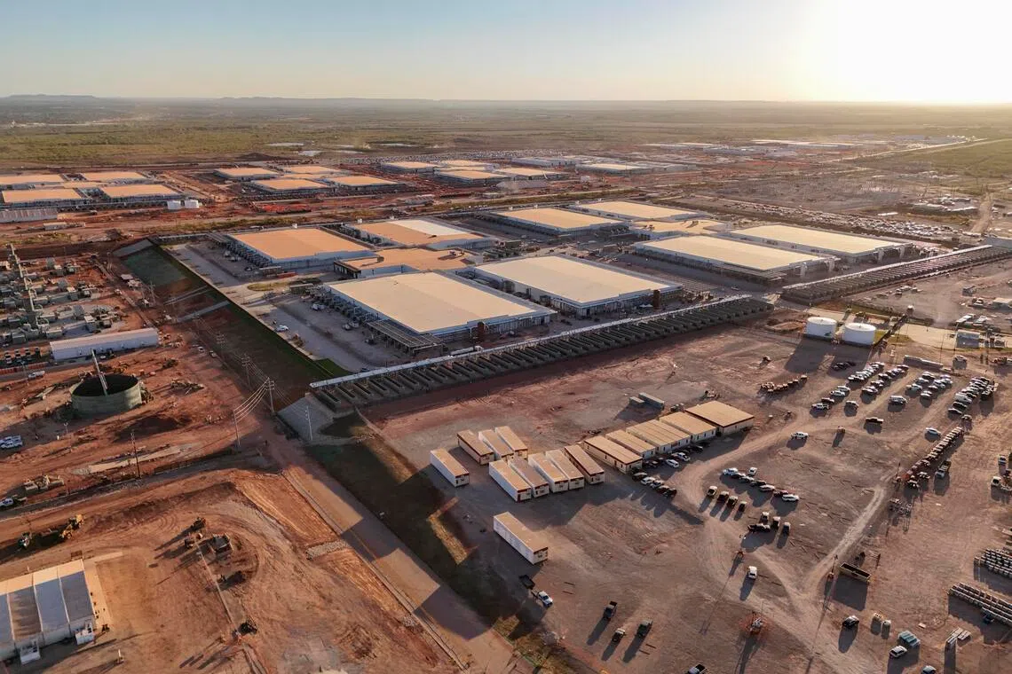 The OpenAI Stargate data centre project in Abilene, Texas.