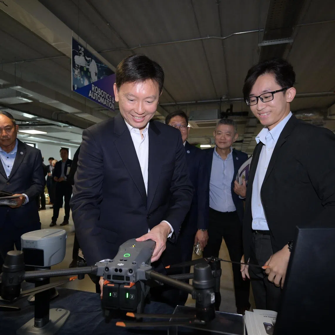 Mr Chee Hong Tat, Minister for National Development At SCAL Construction Hub?s Innovation Centre on Feb 6, 2026.