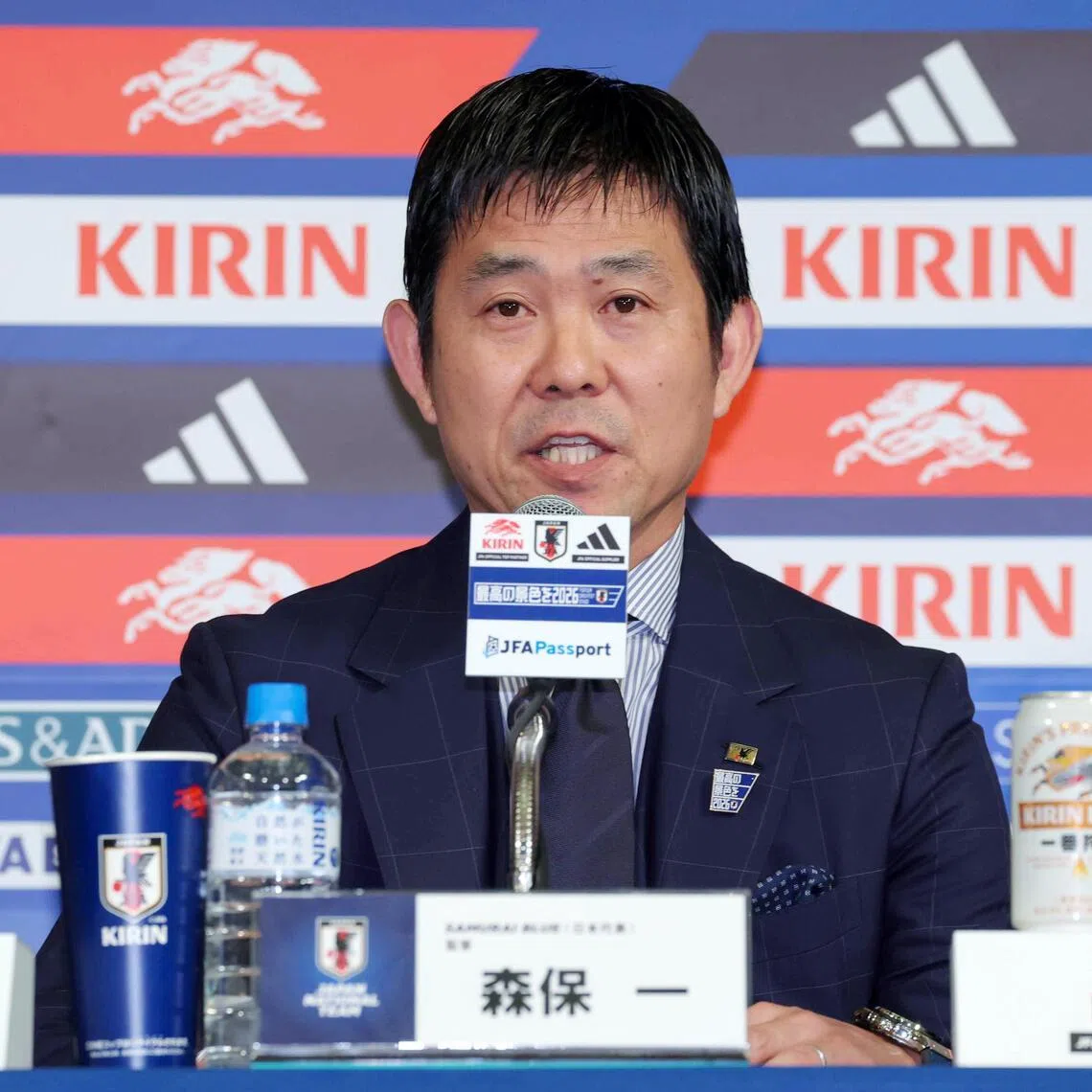 Japan coach Hajime Moriyasu reiterated that the loss of Kaoru Mitoma has done nothing to temper his ambitions.
