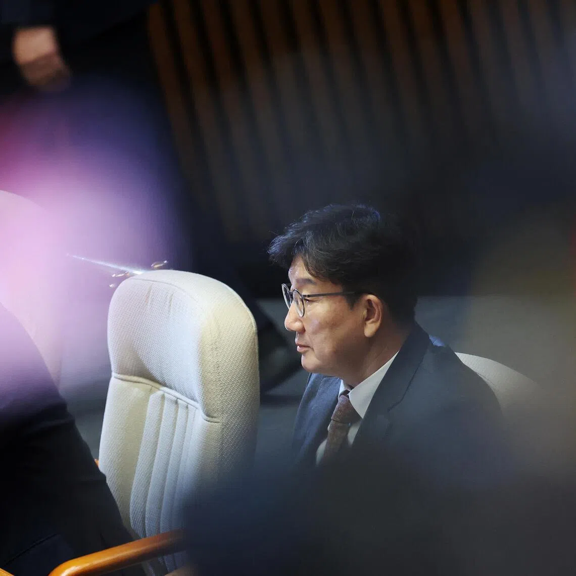 Kweon Seong-dong was sentenced to two years in prison by a Lower Court for accepting 100 million won (S$86,434) in illegal political funds in exchange for helping the Unification Church.