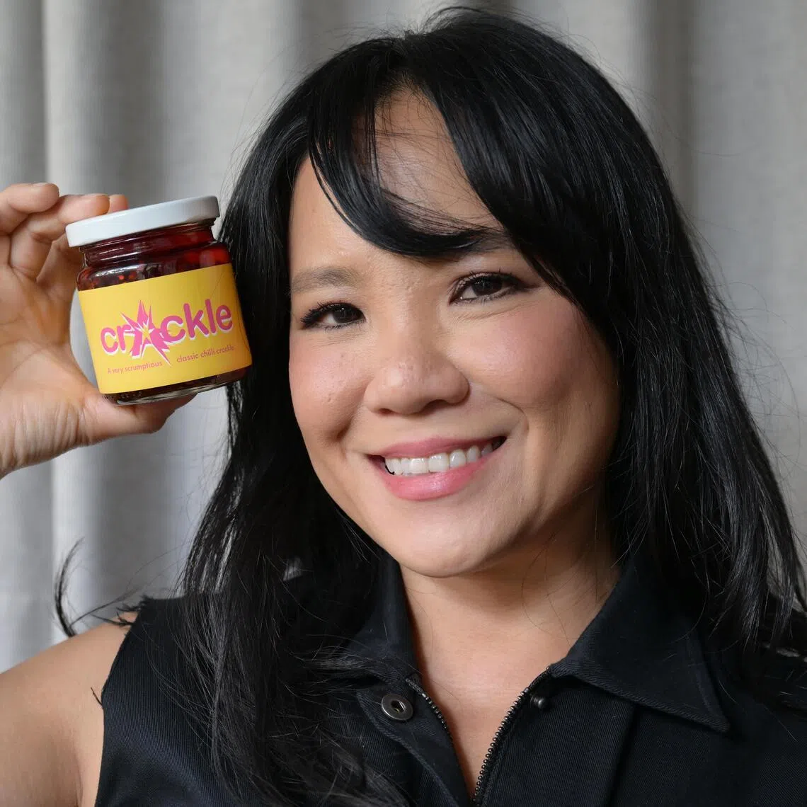 hycrackle14/ST20260202_202619200509/Ng Sor Luan/Feature on a new brand of chilli crisp called Crackle, by Singapore entrepreneur Audrey Yeong.

