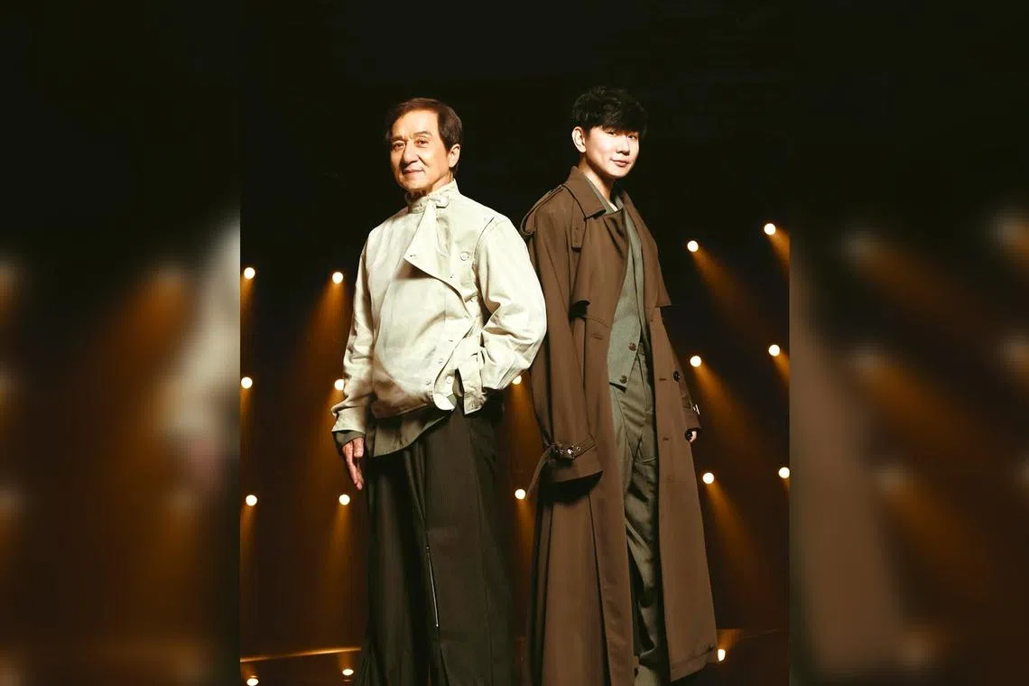 Skibidi’s release comes four months after JJ Lin (right) and Jackie Chan performed the classic song Sincere Hero (1993) together.