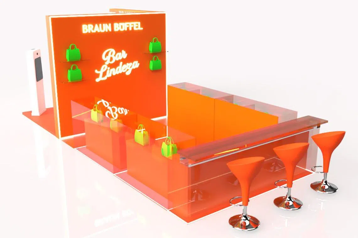 A rendering of the Braun Buffel Bar Lindeza pop-up.
