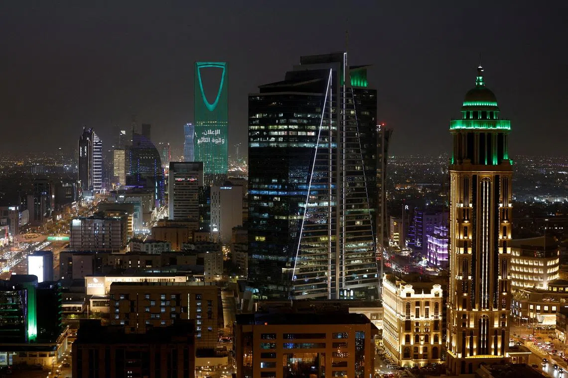 FILE PHOTO: General view of Riyadh city during the early hour of evening at Riyadh, Saudi Arabia, May 28, 2025. REUTERS/Hamad I Mohammed/File Photo