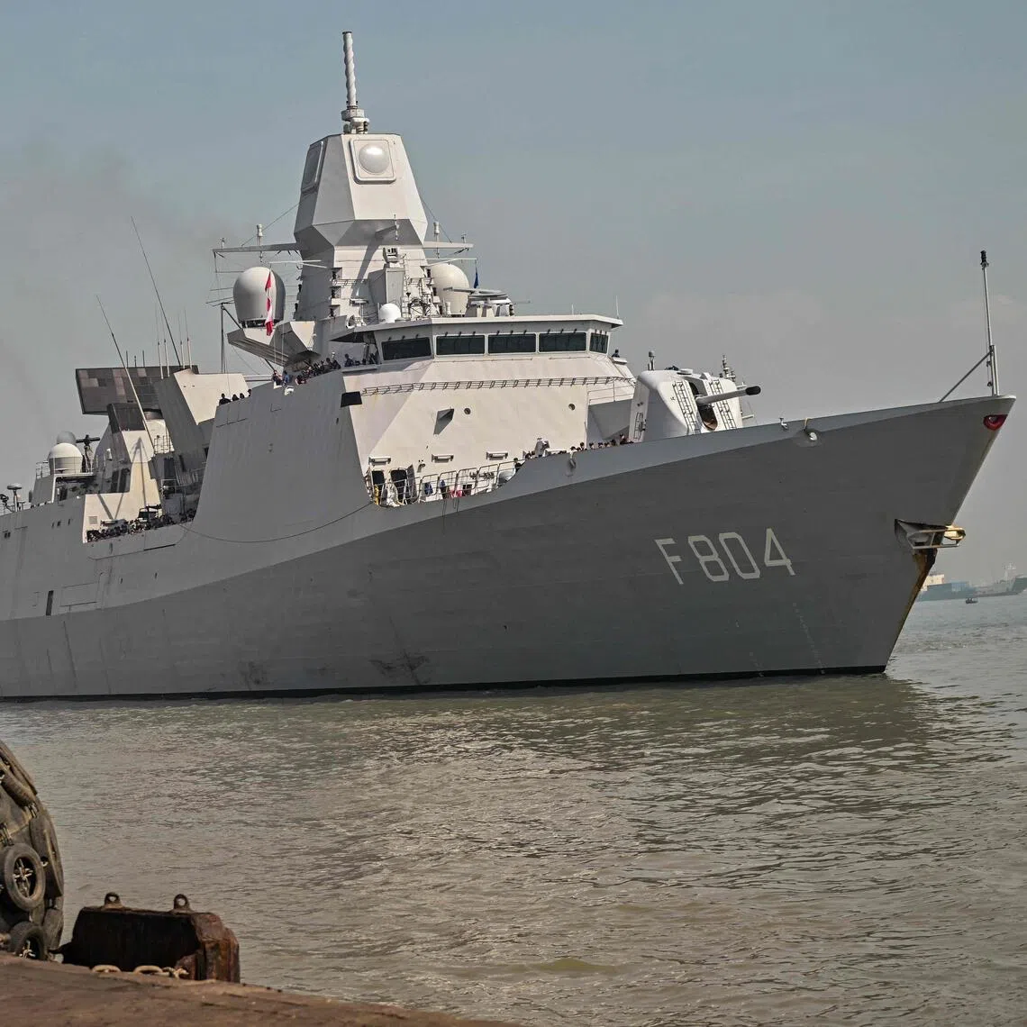 The Dutch Navy frigate HNLMS De Ruyter visiting Indonesia in May 2026.