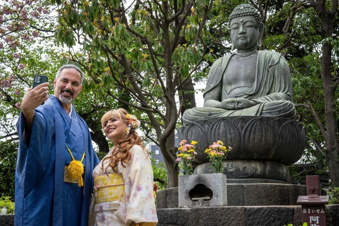 Major Japanese tourism spots have been urging people to dress suitably.