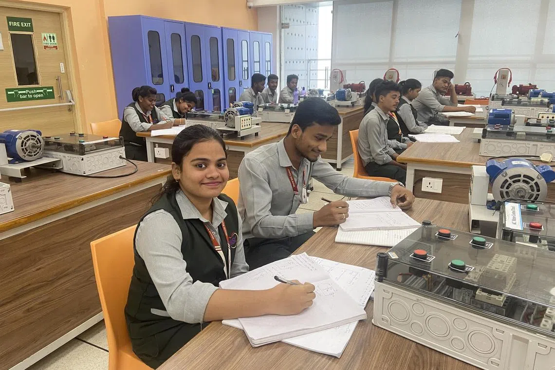 Students in the electrical technology course at the World Skill Center in Bhubaneswar, the capital city of the state of Odisha. 


Credit: Nirmala Ganapathy