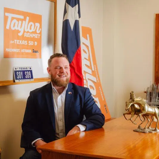 US Democratic candidate for the Texas Senate, Taylor Rehmet, in Fort Worth, on Jan 14, 2026.
