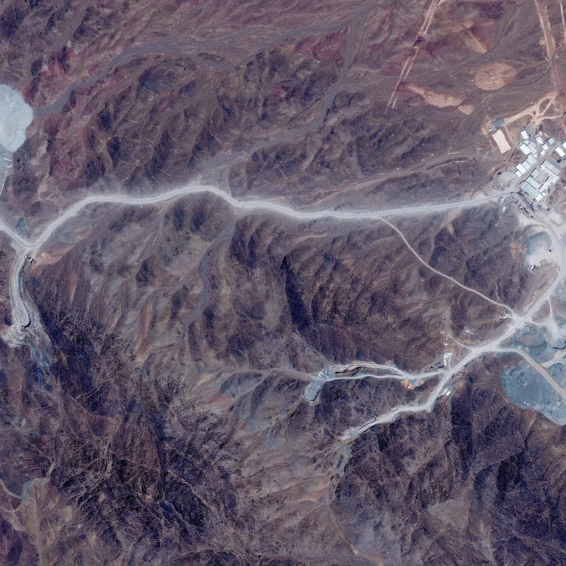 Pickaxe Mountain, located near Iran’s heavily damaged Natanz uranium enrichment facility, is a fortified site with two deeply buried tunnel complexes.