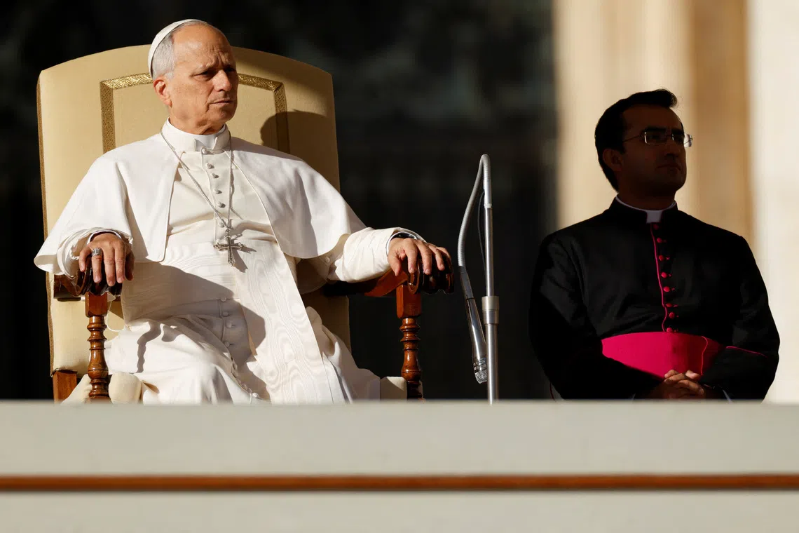 Pope Leo was speaking to leaders of the Roman Curia. 