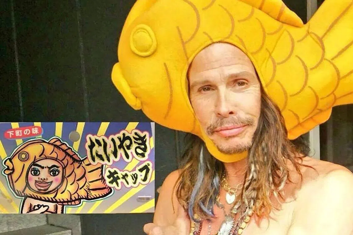 Aerosmith frontman Steven Tyler is a big fan of taiyaki, a traditional Japanese fish-shaped cake.