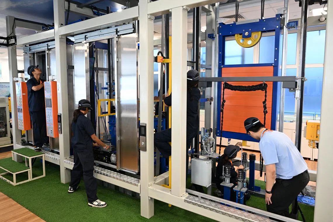 Spanning over 2,000 sq m, the Sustainable Built Environment Hub is the first of its kind and will help students hone digital and technical skills.