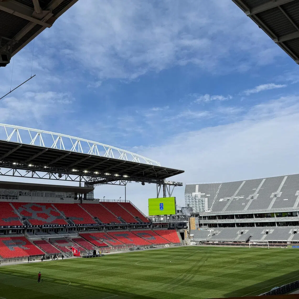 Upgrades to Toronto's stadium are unveiled ahead of the FIFA 2026 World Cup in Toronto, Ontario.