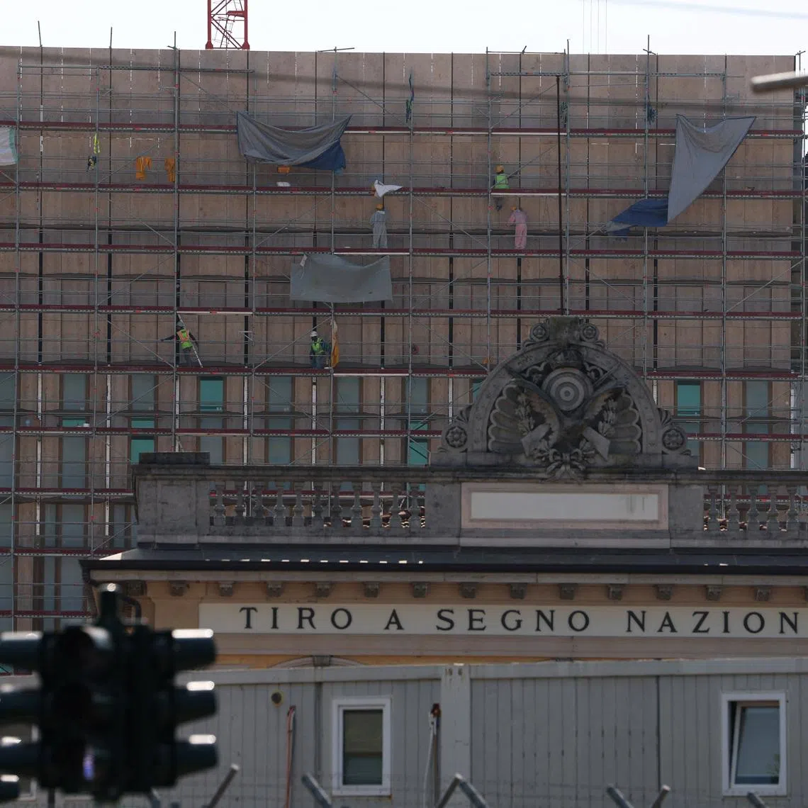 General view of the site designated for the future U.S. consulate in Milan, Italy, May 28, 2026. REUTERS/Claudia Greco